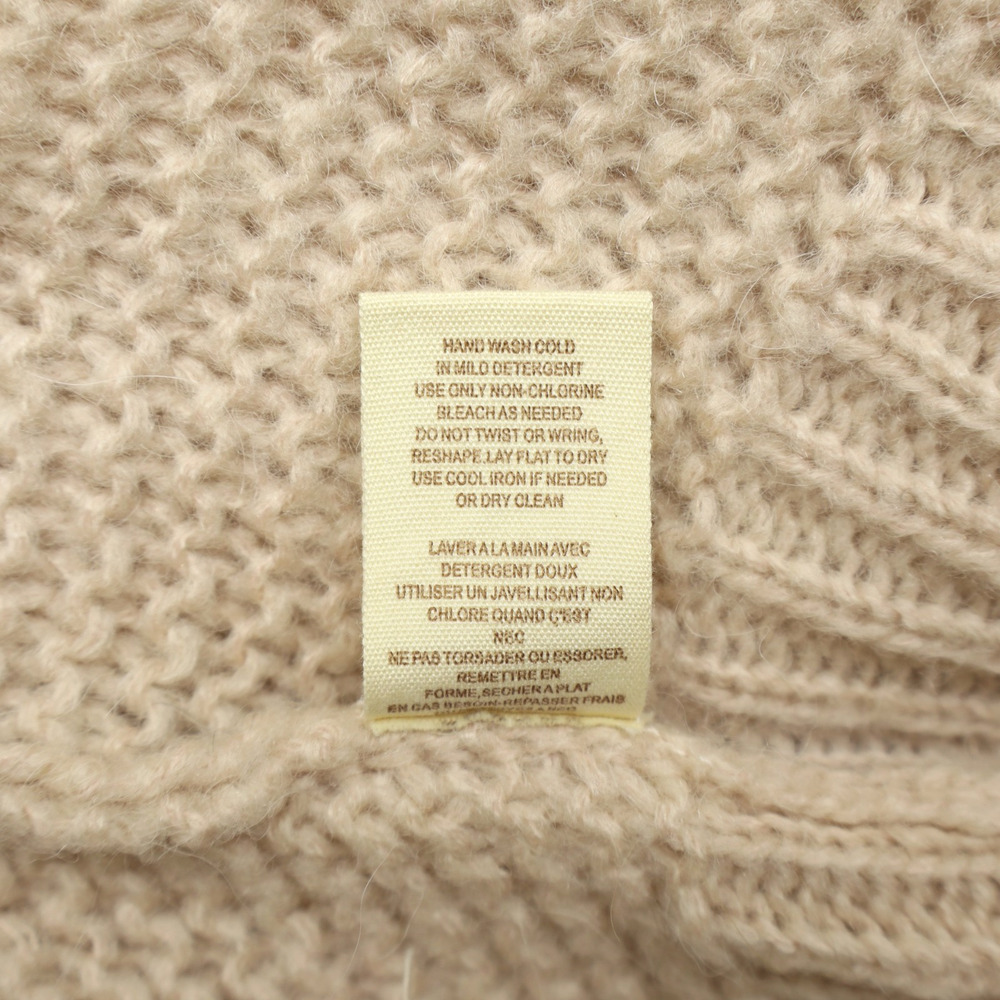 Free People Sz S V-Neck Pullover Sweater Oversized Knit Pink Acrylic Wool Blend - Picture 7 of 8